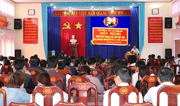 Huyện ủy M'Drắk triển khai nhanh kết quả Hội nghị Trung ương 6, Khóa XII